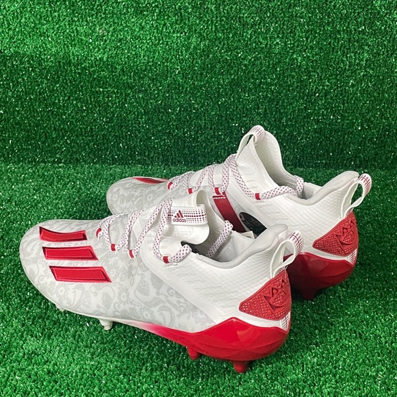 Adidas Adizero Reign Young King Football Cleats RED White MEN\'S SIZES FU6708